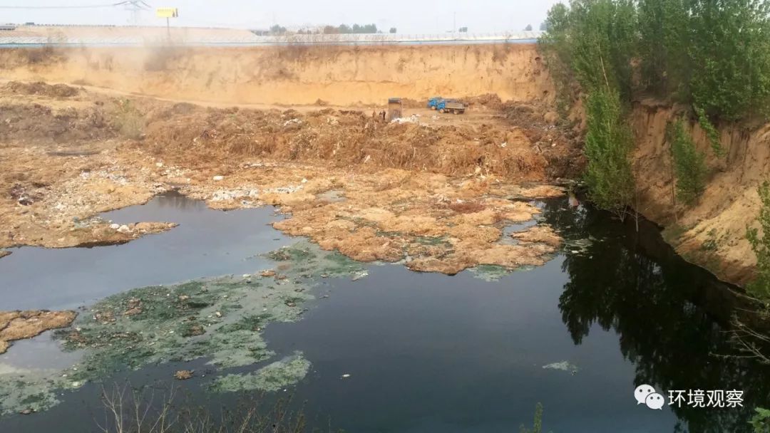 大坑：山东青州取土大坑怎可做垃圾固废填埋池？！